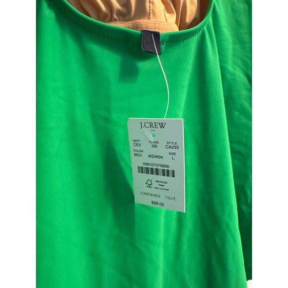 NWT J. Crew Colorblock One-Piece Swimsuit Size L - Picture 3 of 3